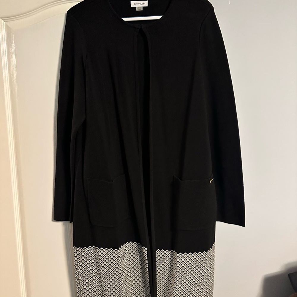 Calvin Klein Black and White Blazer